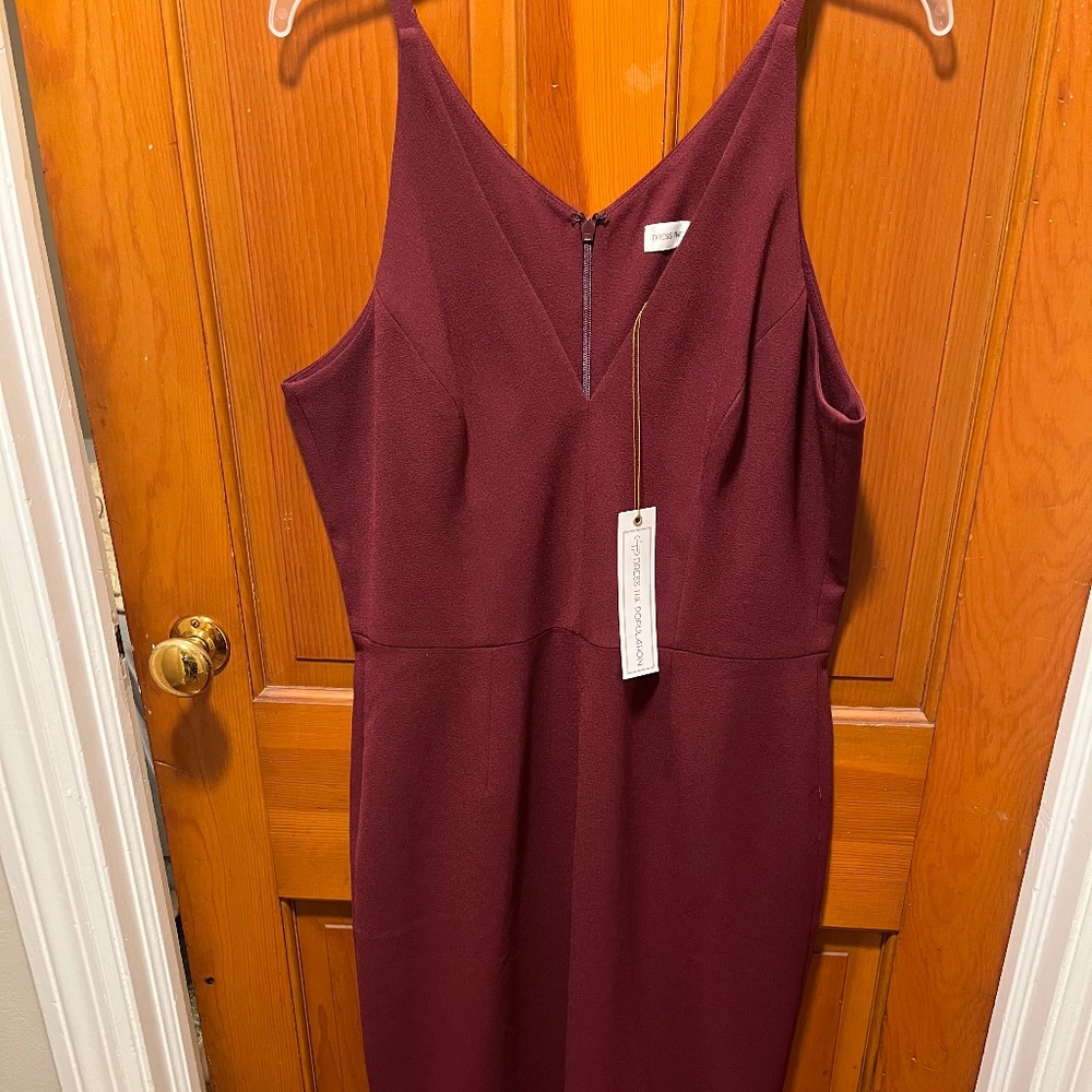 Maroon Dress the Population